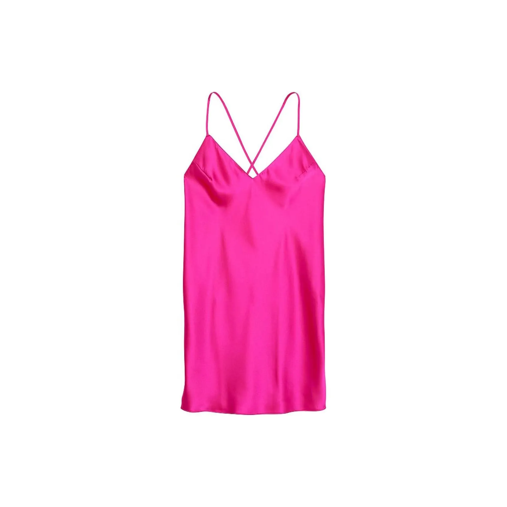 Victoria's Secret Satin Open Back Slip/Barbie Powder Nightgown Women's Barbie Pink