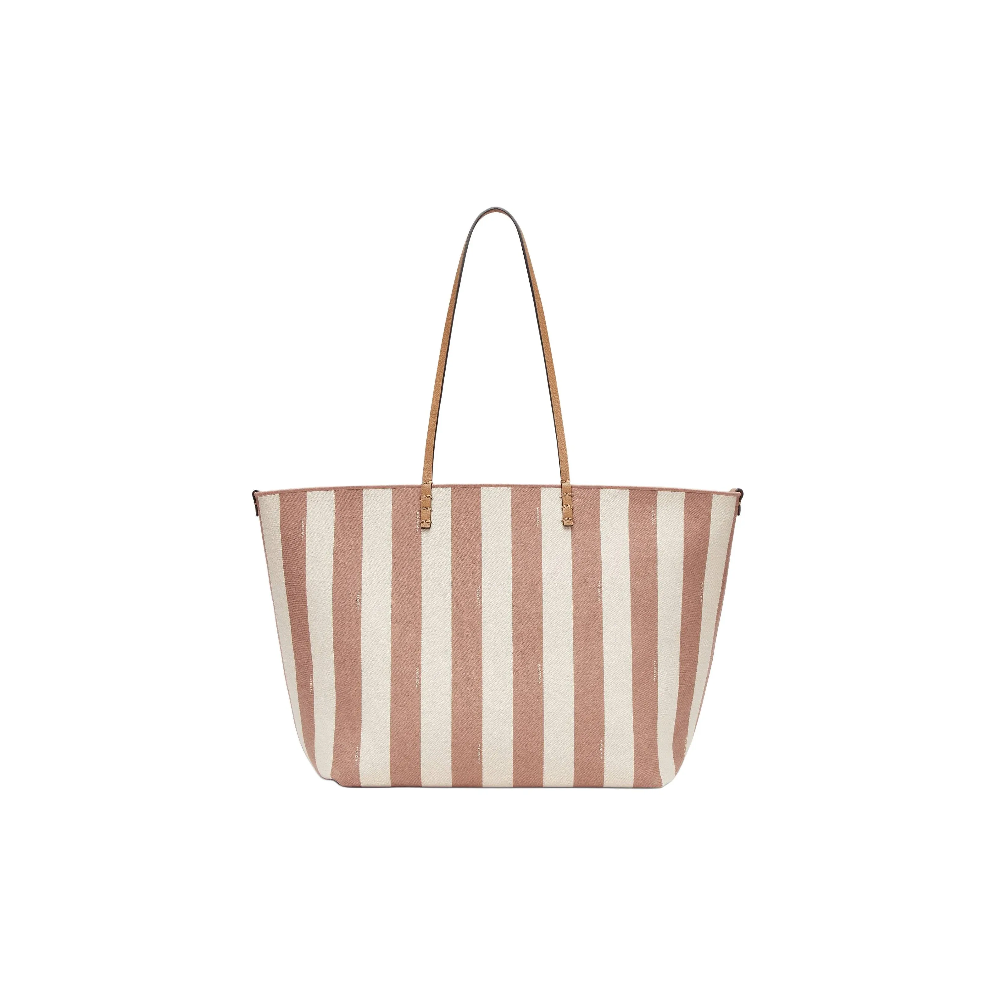 FENDI Polyamide With Cotton Tote Bag, Shopping Bag, Shoulder Bag, Handbag Tubas Women's Beige