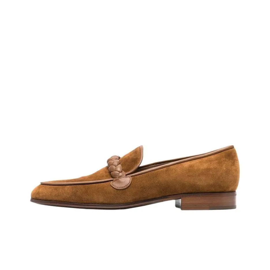 GIANVITO ROSSI Massimo Loafers Men's Chestnut Brown