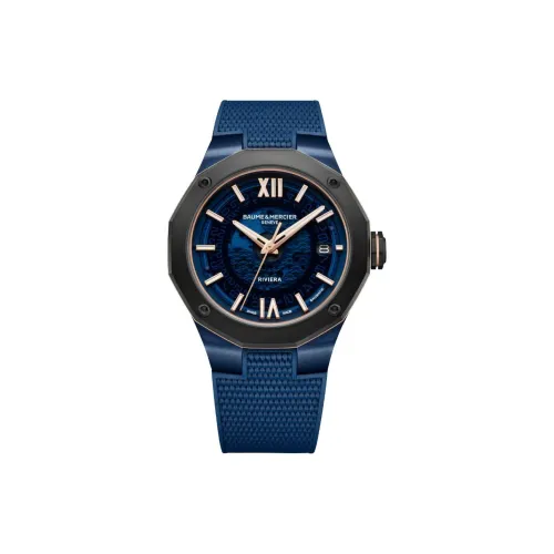 Baume & Mercier Автоматический Механический Часы Мужские Movement 42 мм Синие