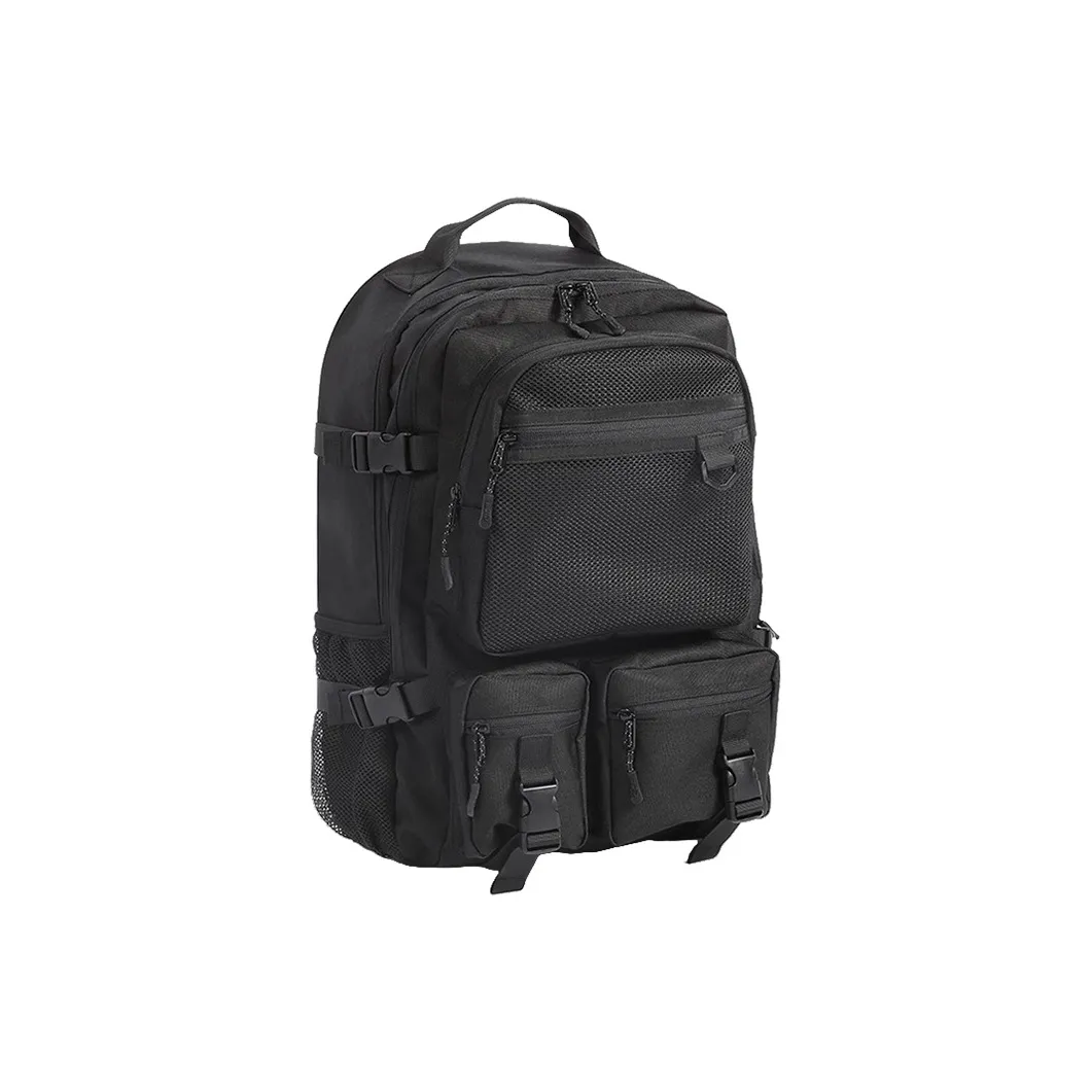 PULUWIRR Oxford Multi-Layer Storage Men's Business Bag Minimalist Style Soft Comfortable Regular Unisex Black