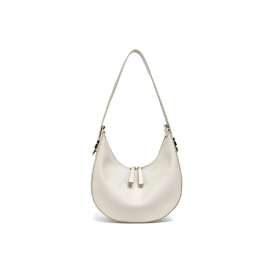 YOCAMU Сумка из коровьей кожи сумка-полумесяц сумка через плечо плечевая сумка средний размер женский серый белый