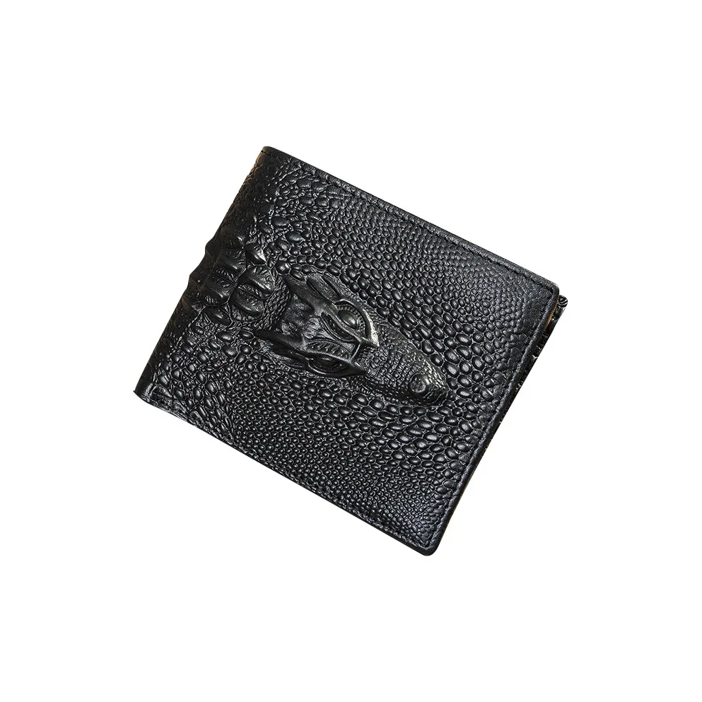 DOSRFINI Длинный кошелек из лицевой коровьей кожи мужской