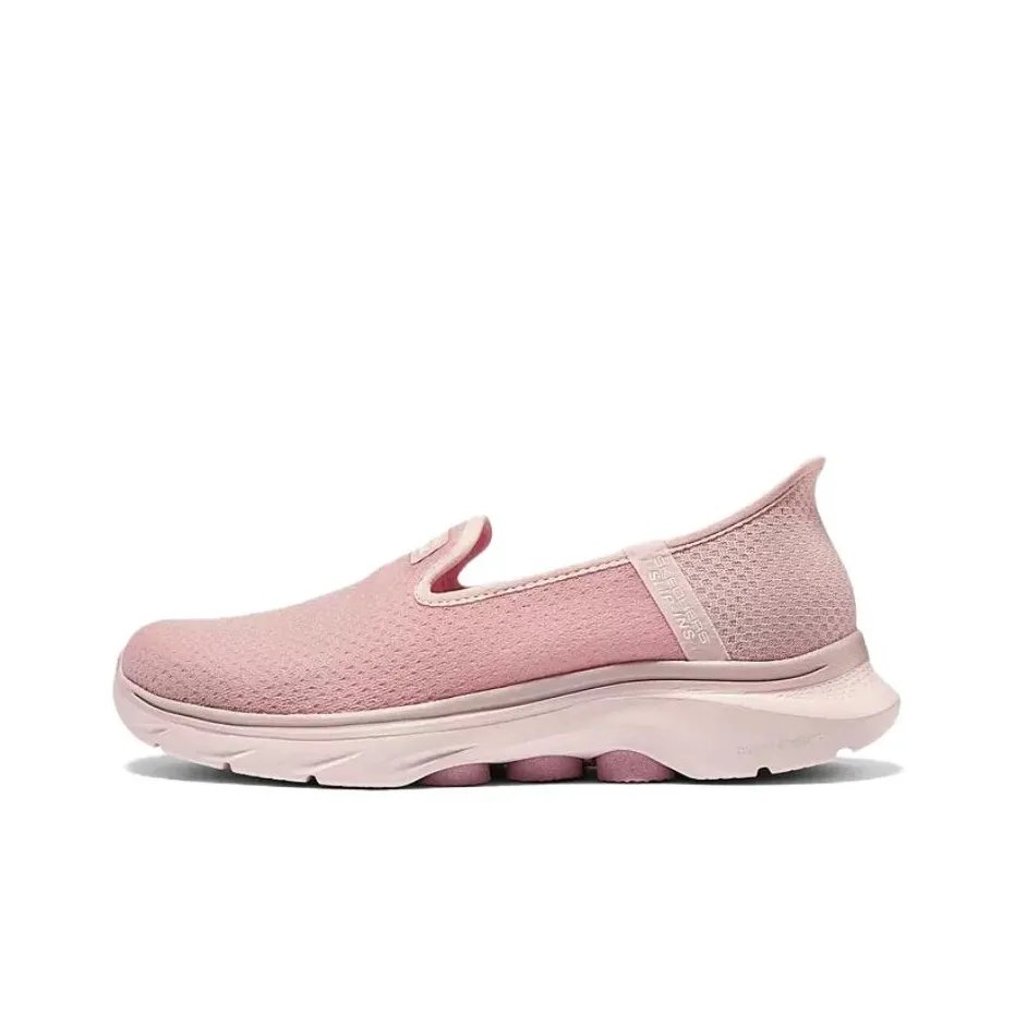 Skechers WOMEN'S GO WALK Амортизация Дышащий Широкий Низкий Топ Повседневный Женский Светло-розовый