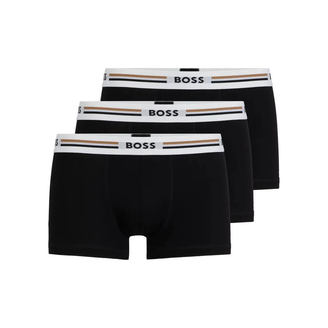 Hugo Boss Трусы Мужские упаковка из 3 штук черного цвета
