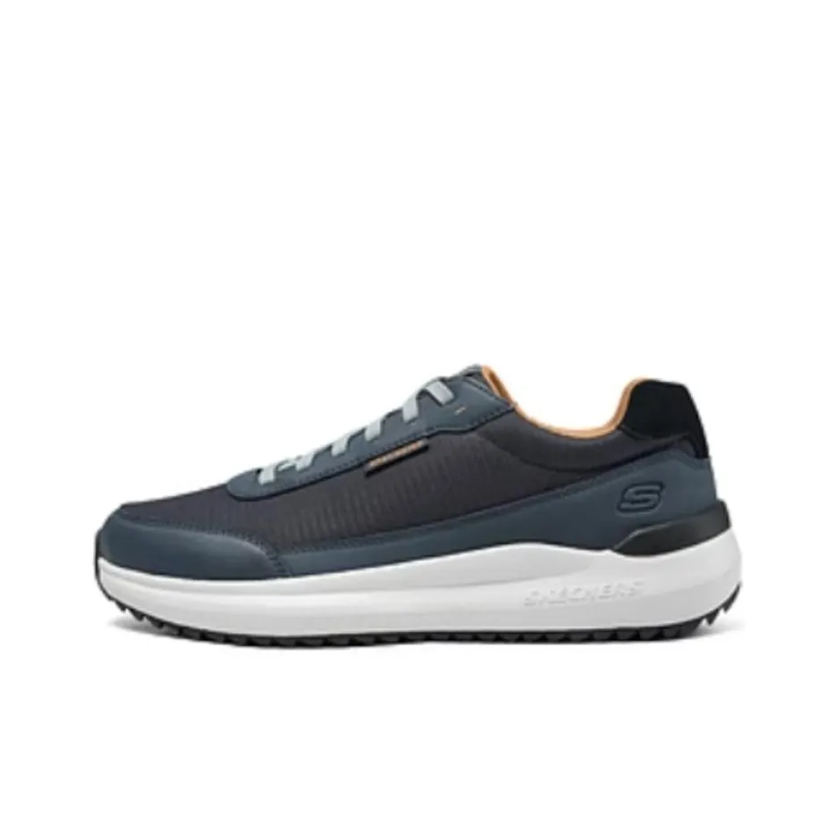 SKECHERS MENS USA Дышащая поддержка Отскок Низкий верх Повседневные беговые кроссовки Мужские Синий