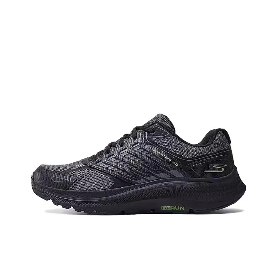 Skechers MEN'S GO Support Low Top Повседневные Беговые Кроссовки Мужские Черные Серые