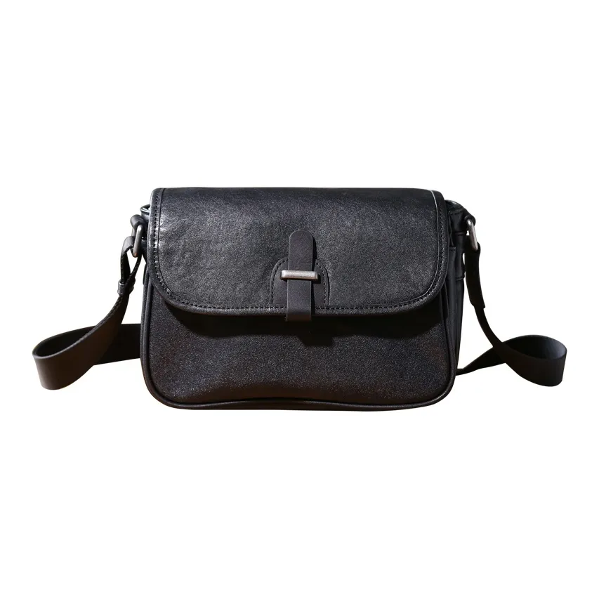 DOSRFINI Сумка через плечо из коровьей кожи сумка на плечо обычная мужская черная