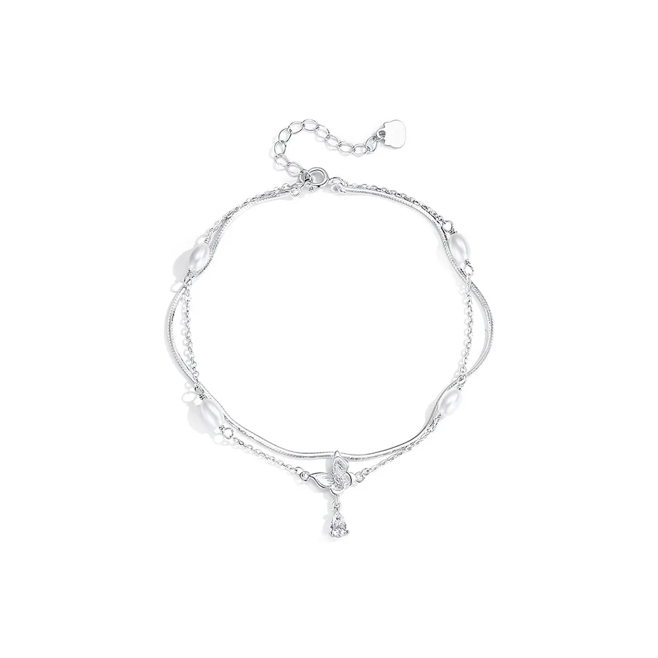 YINCHIE S925 Silver Anklets Women's