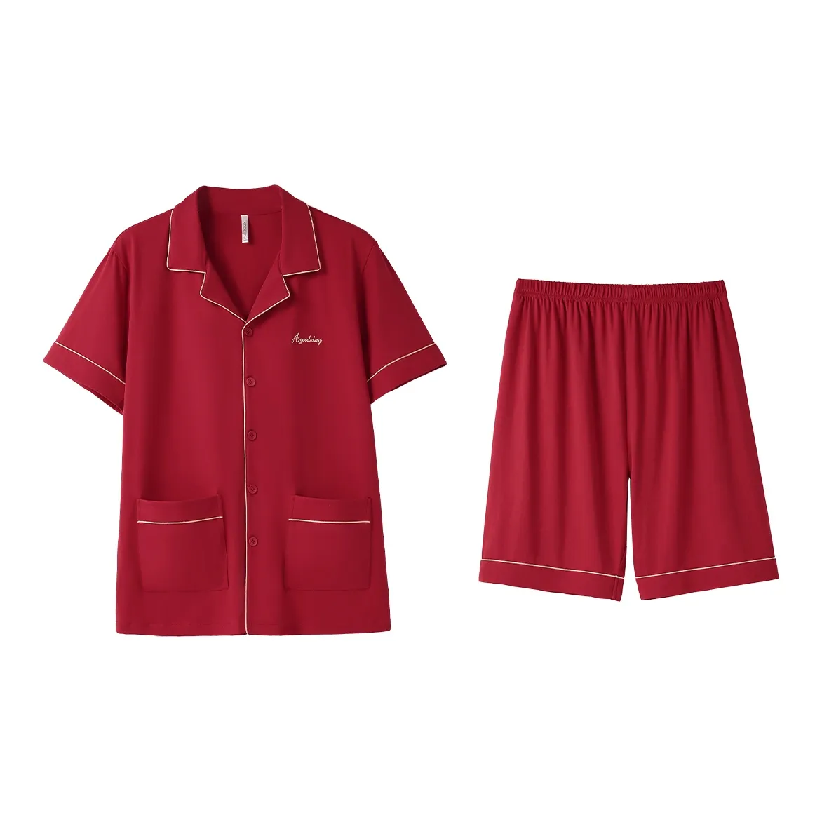 Aannsfam Pajama Set Men's Burgundy
