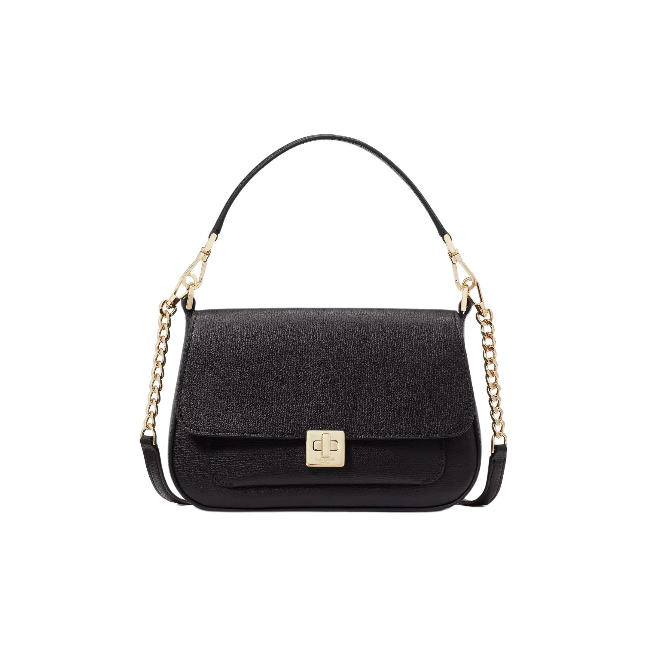 Kate Spade Grain Leather Handbag, Shoulder Bag, Crossbody Bag Women's Black