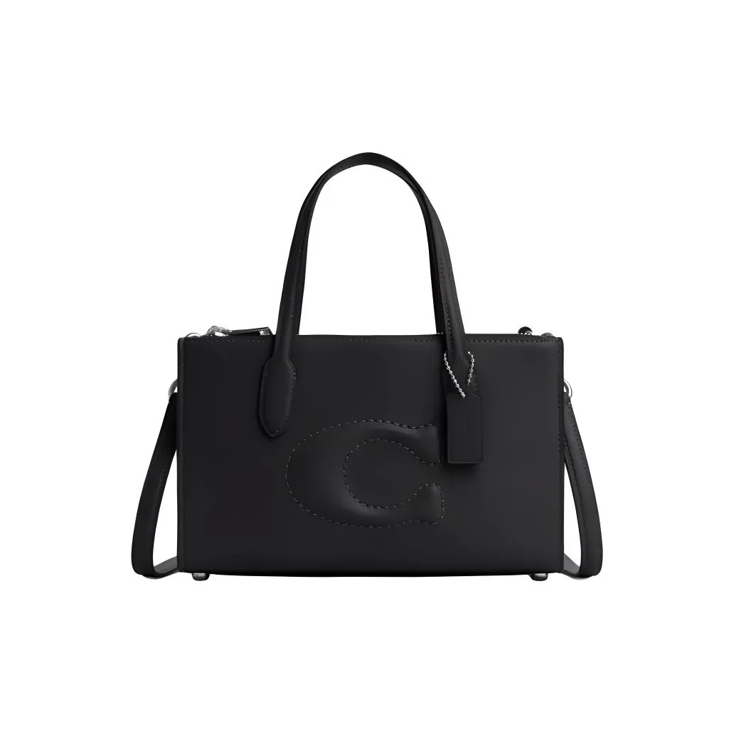 COACH Nina Утонченный Телячья кожа Сумка через плечо Сумка Средний Женская Черная