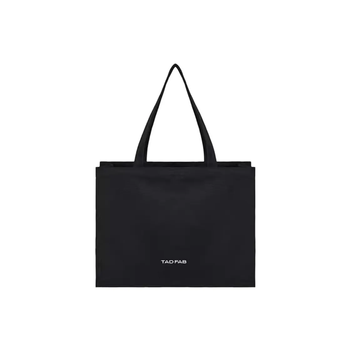 TAD FAB Fabric With Polyester Cotton Blend Tote Bag Shopping Bag Shoulder Bags Medium Size Women's Black
