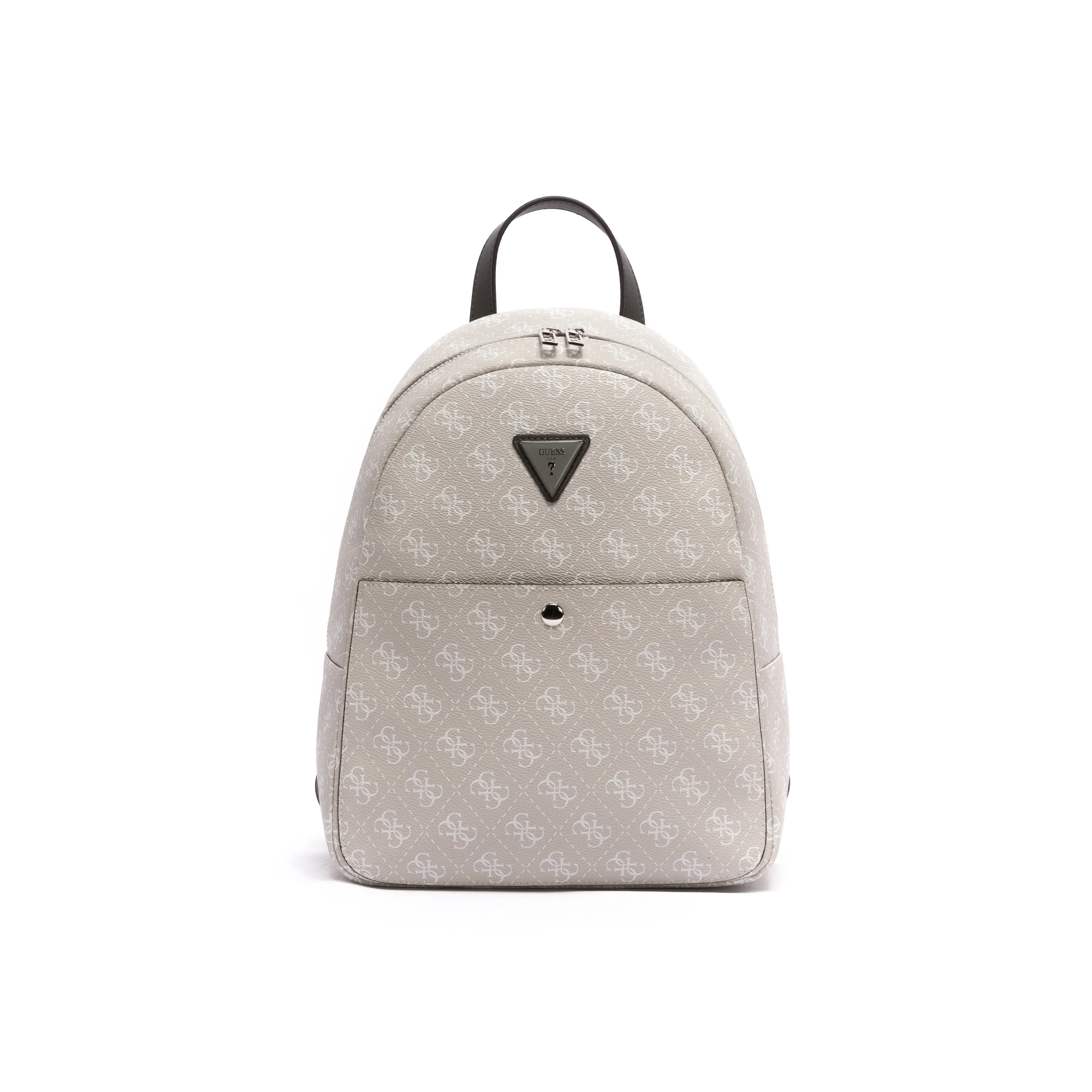 GUESS PU Good Looking Versatile Girlish Backpack Regular Women's Greige