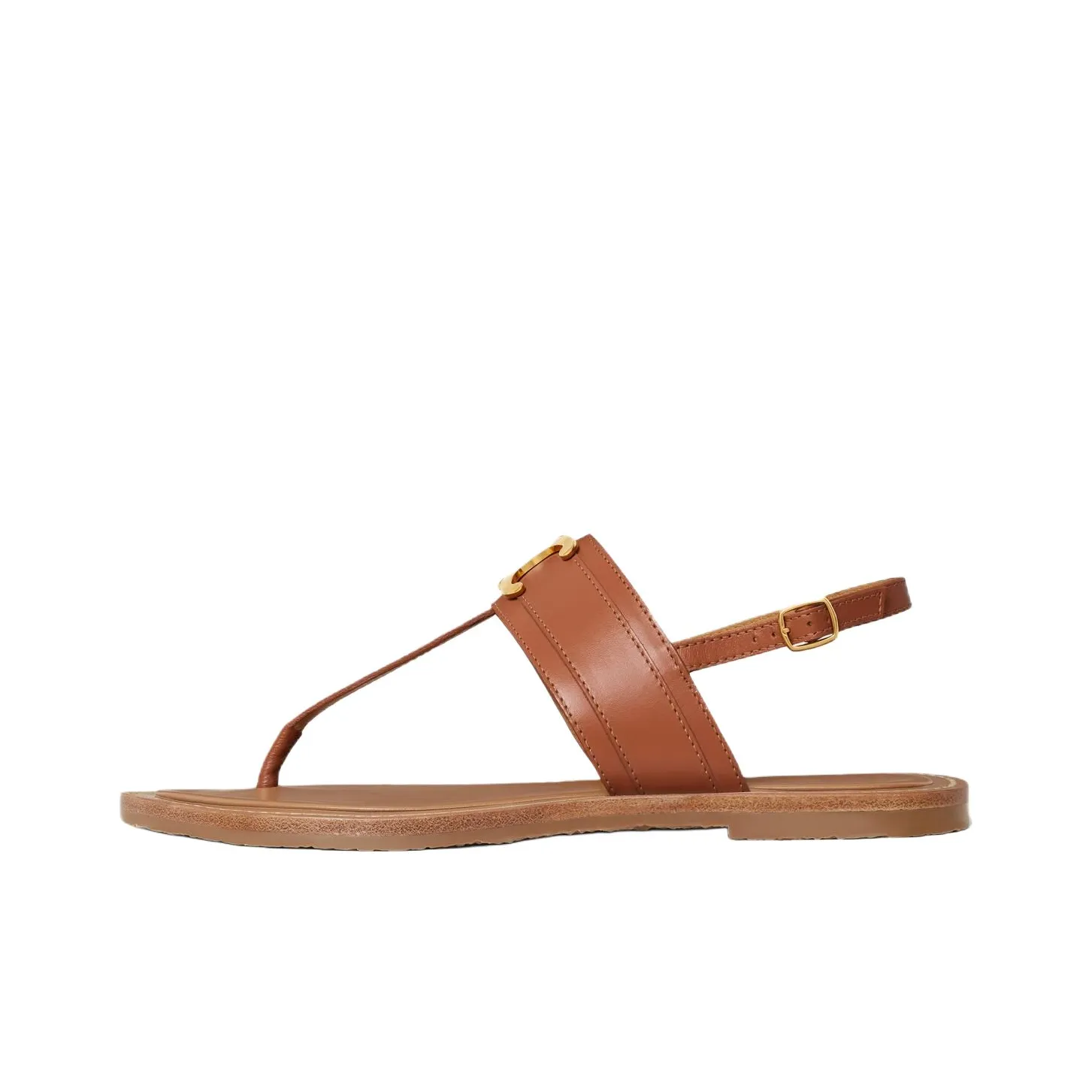 CELINE One Strap Sandals Women's Tawny
