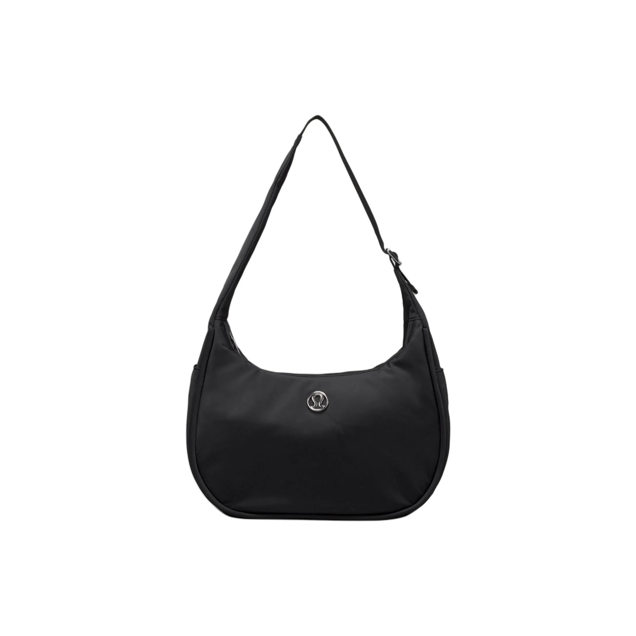 Lululemon Recycled Nylon Mixed With Recycled Polyester Pleated Shoulder Bag Handbag Shoulder Bag Women's Black