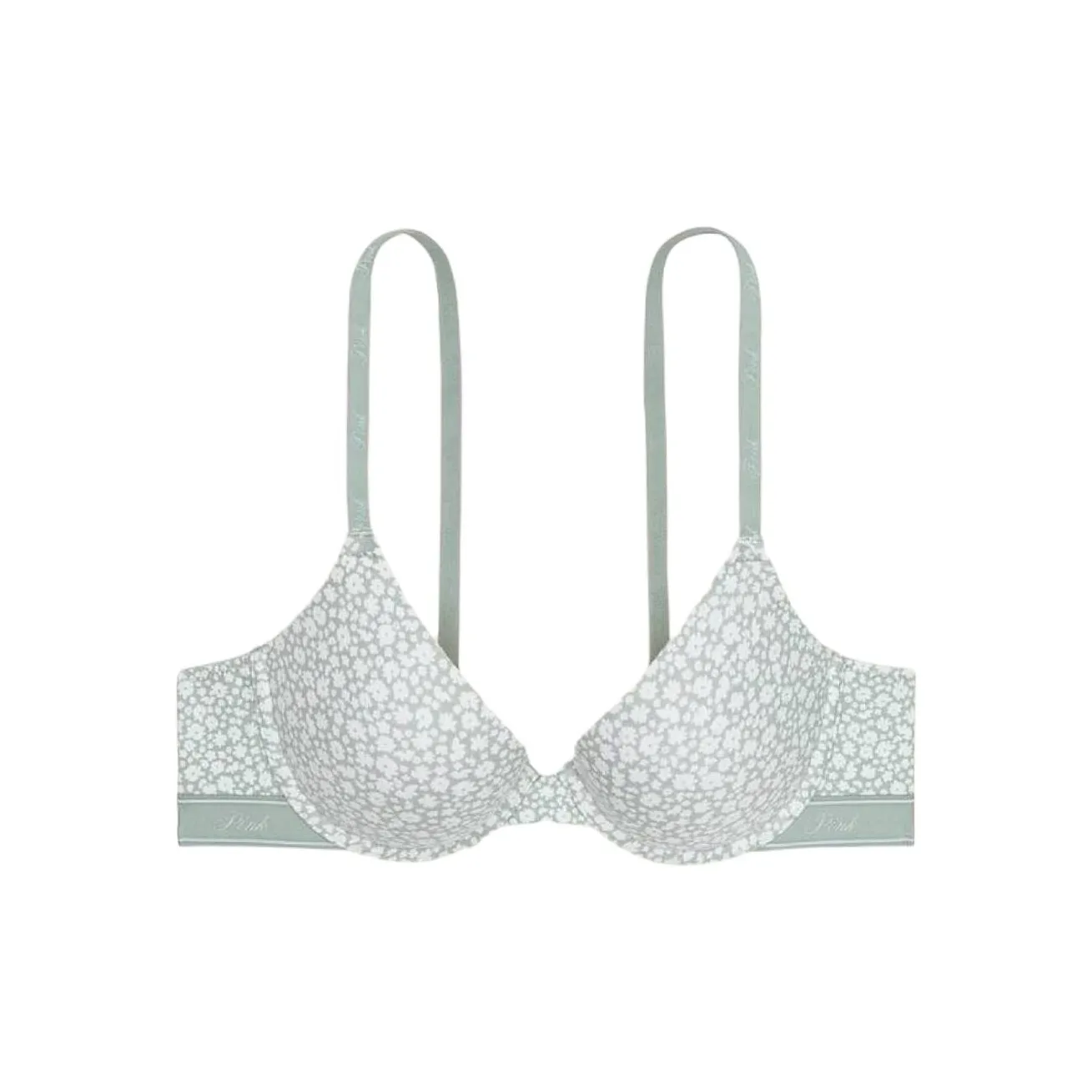 Victoria's Secret Бюстгальтер Женский Светло-Зеленый С Принтом
