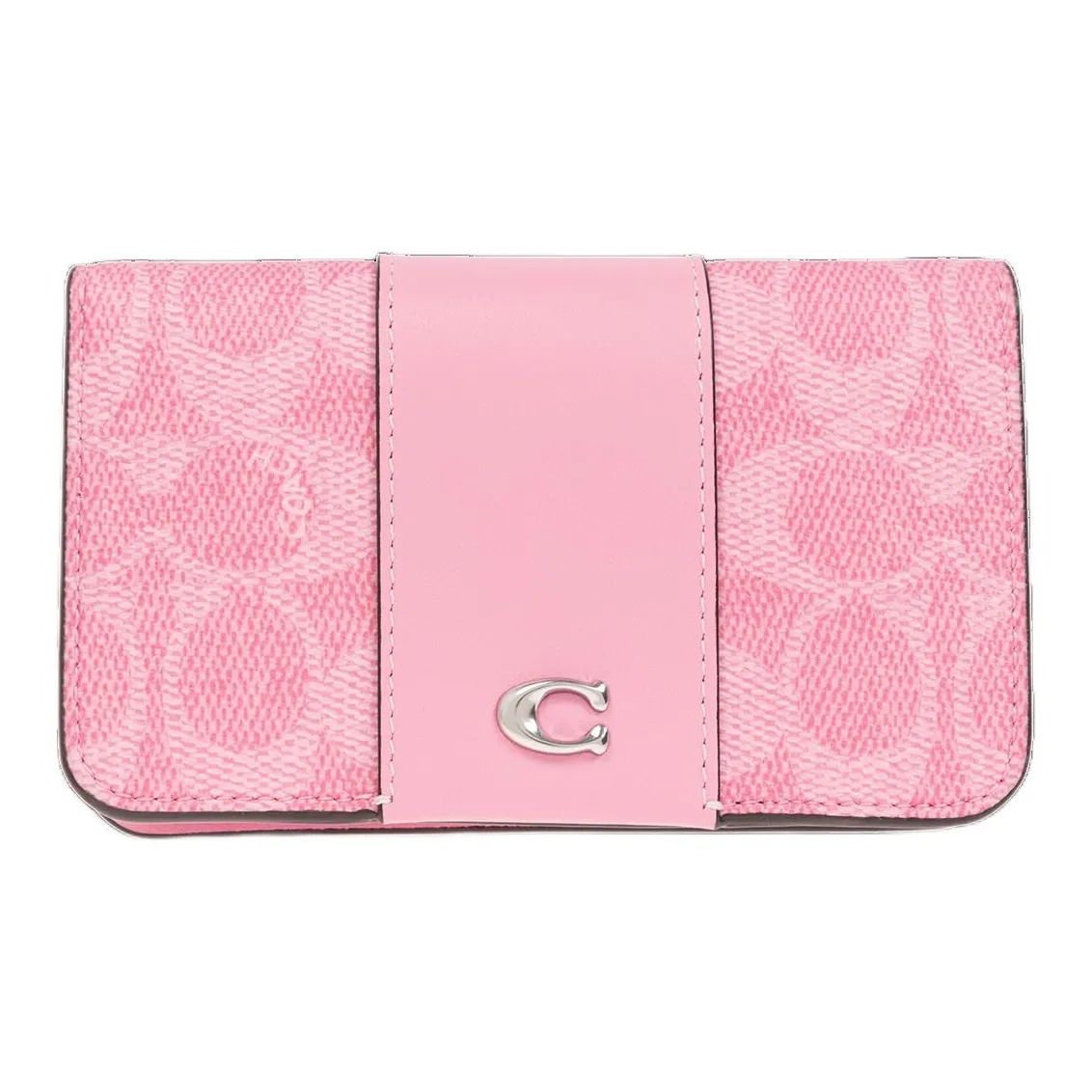 COACH Canvas Wallet Mini Women's Pink