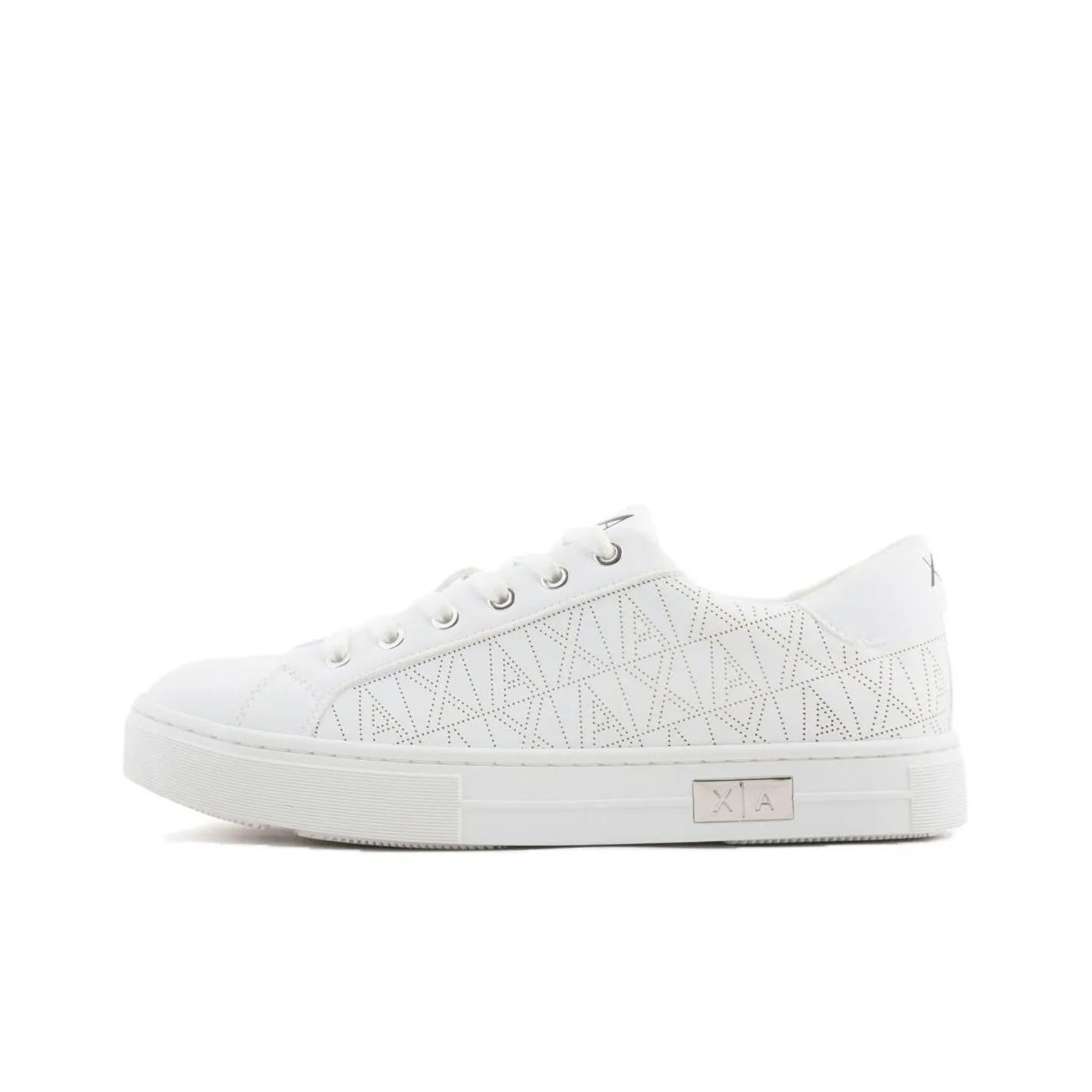 ARMANI EXCHANGEAE Устойчивые к истиранию низкие кроссовки для скейтбординга Женские Белые