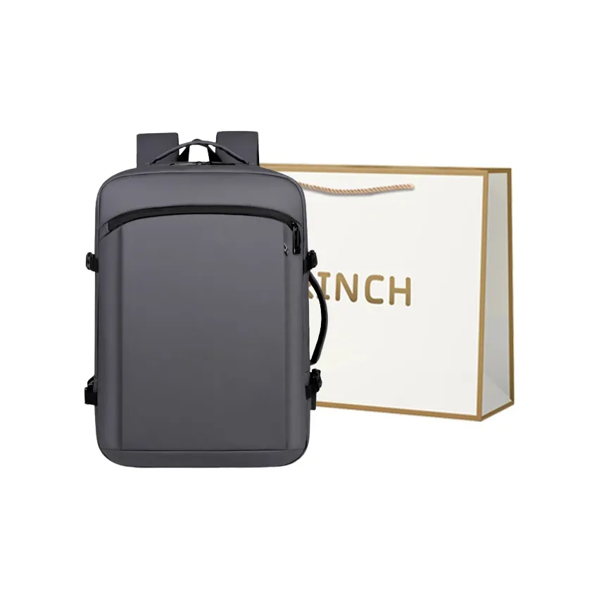 BRINCH Membrana Dermalis Laptop Bag Carry-on Backpack Regular Men
s Gray/Black