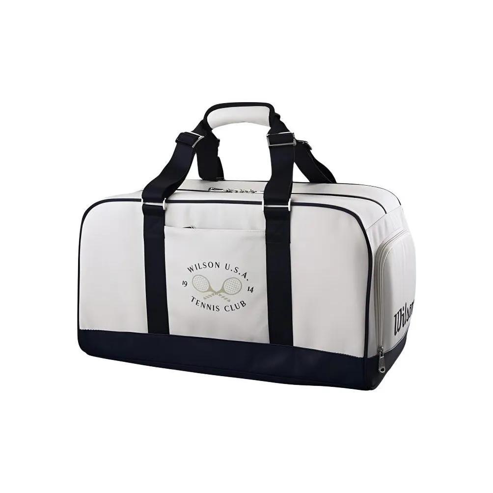 Wilson Polyester Tennis Handbag Regular Unisex Blue White Multicolor