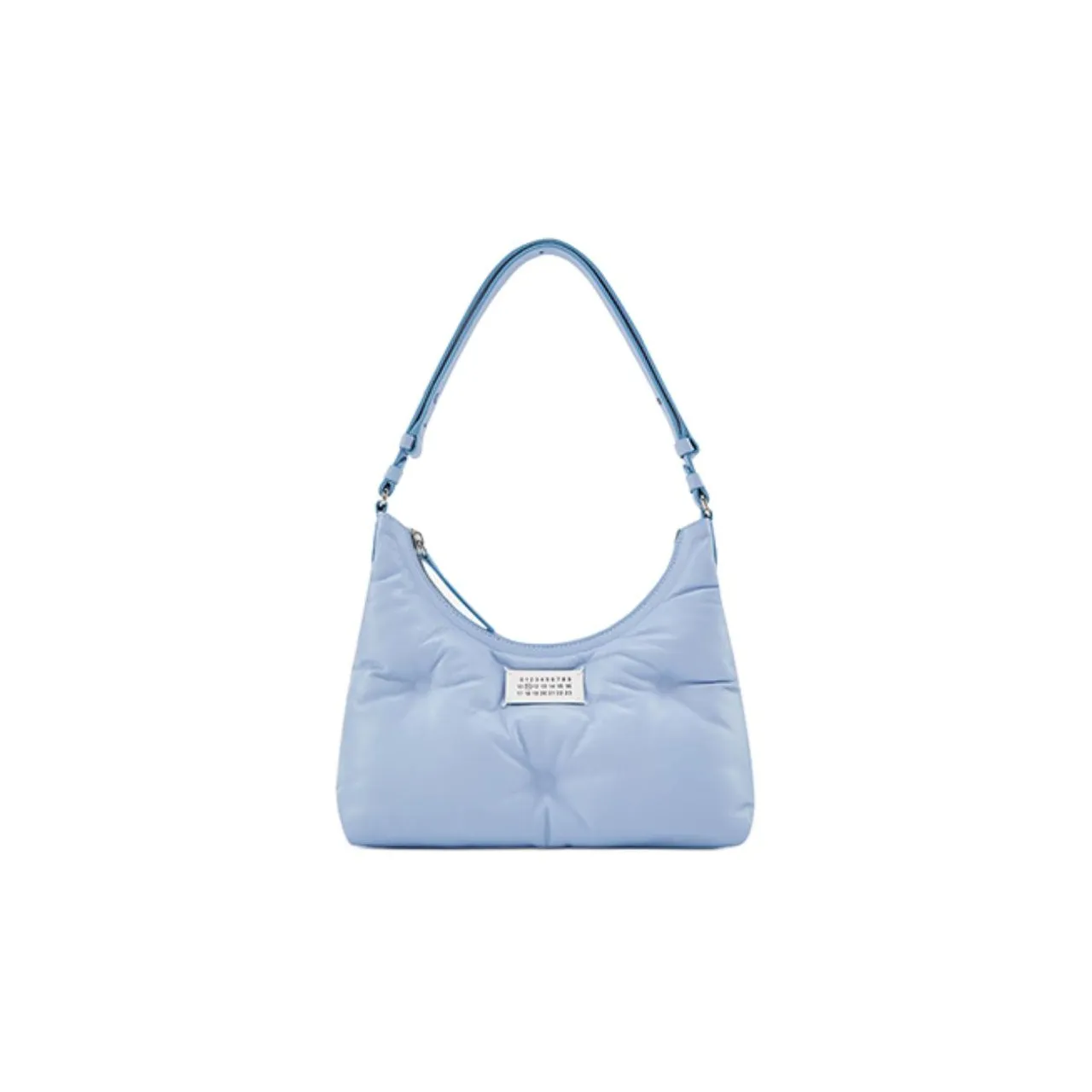 Maison Margiela Glam Slam Sheepskin Hobo Bag, Shoulder Bag, Handbag Trumpets Women's Light Blue