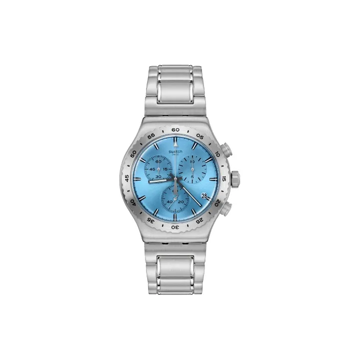 Swatch Quartz Механизм Мужские часы 43мм*49мм*12,67мм Синий