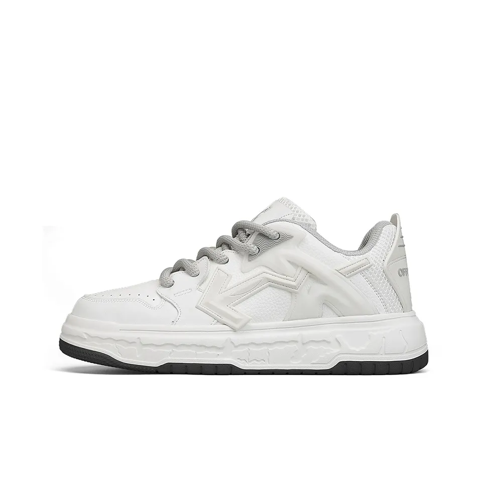 Off WIERAH Аbrasion Resistant Баланс Легкий Низкий Топ Скейтборд Кроссовки Унисекс Белый