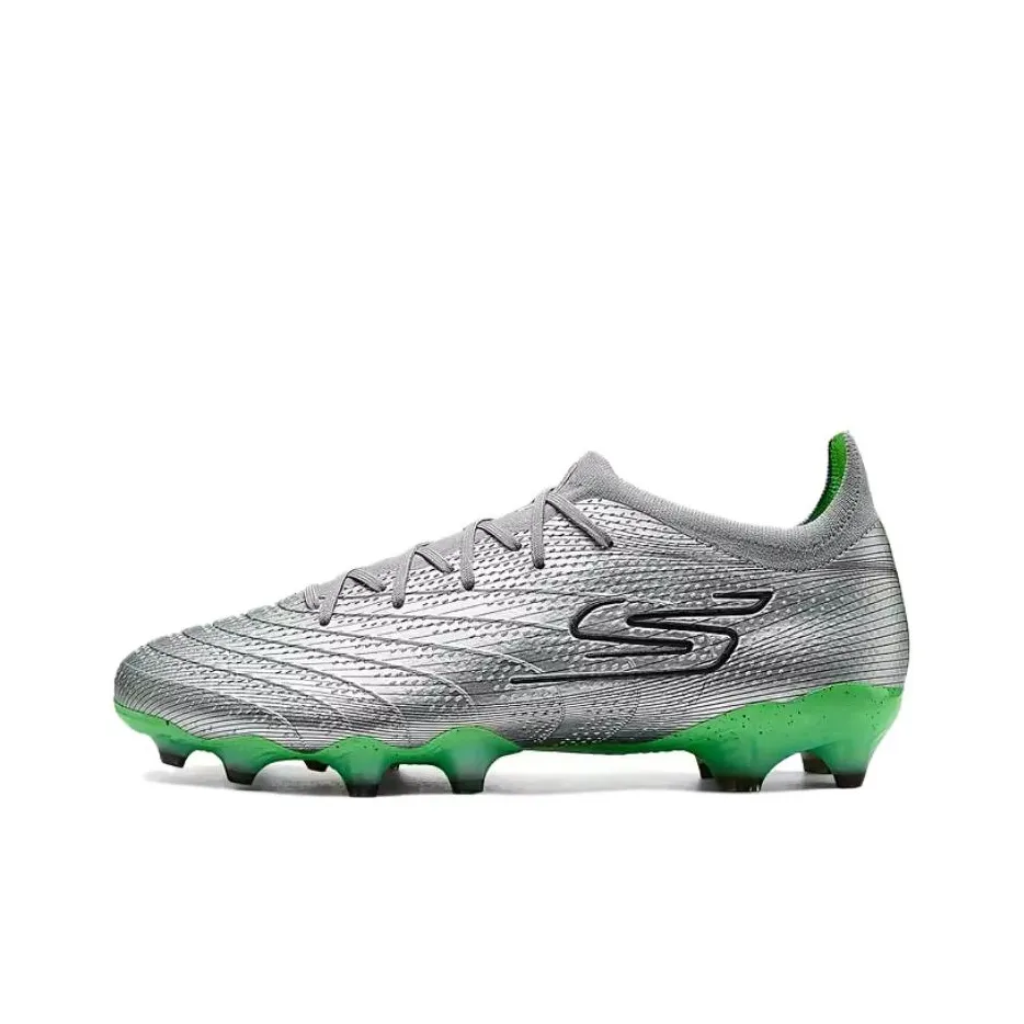 Skechers MEN'S GO BASKETBALL Artificial Ground Soccer Shoes Men's Silver Green