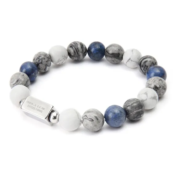 Растворение Белая бирюза Камень с картой Браслеты Унисекс