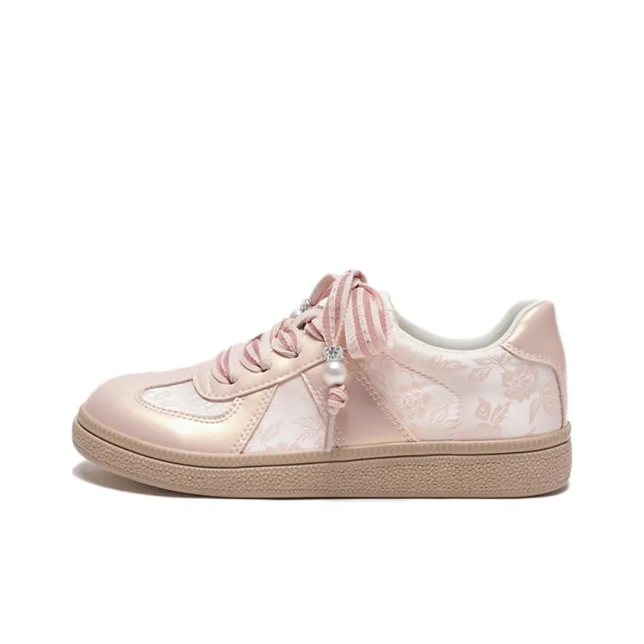 Hotwind German Army Trainers Women's Low Top 13 Silver 14 Pink 03 Beige