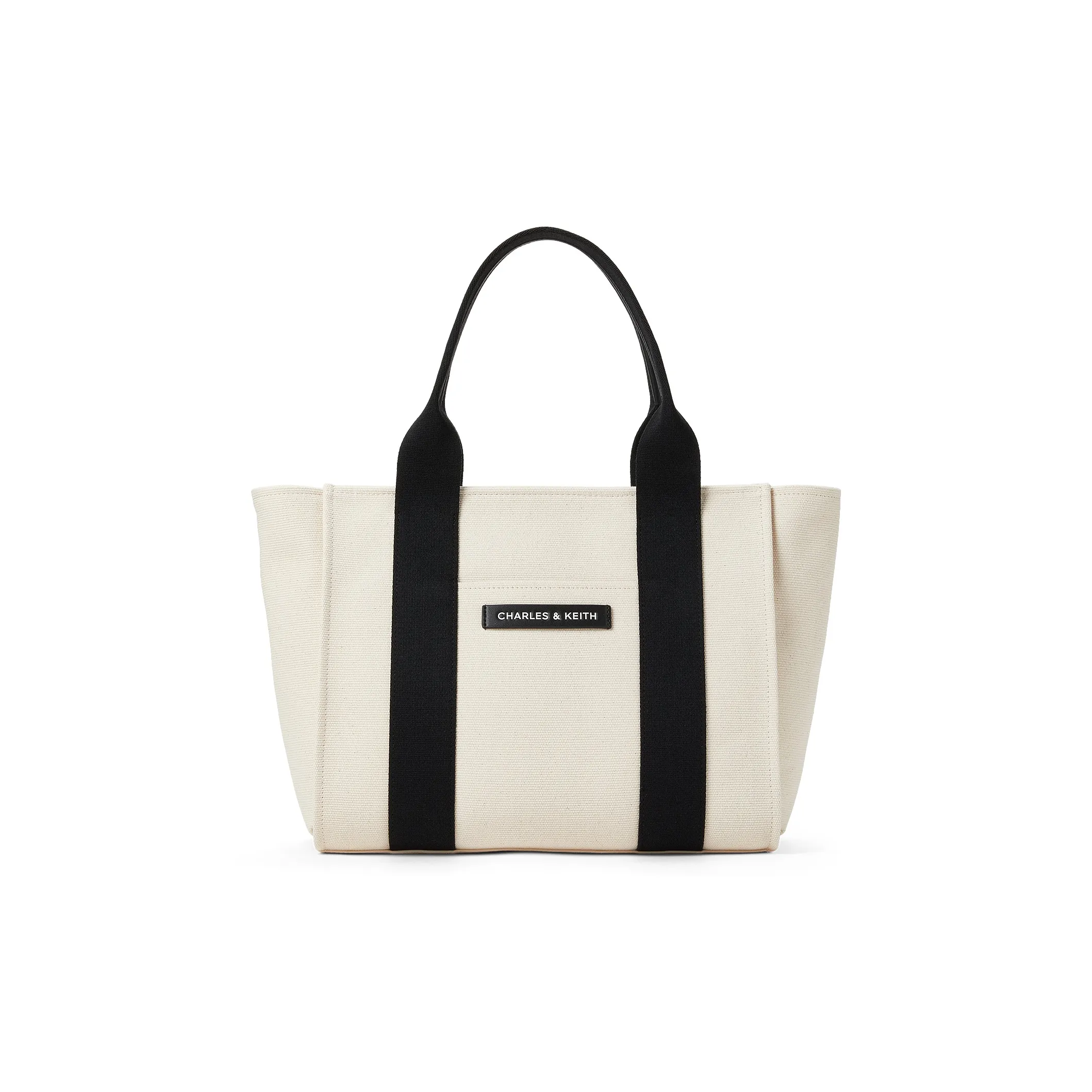 CHARLES KEITH Холщовая ткань Сумка Сумка через плечо Экстра-большая Женская MULTI Композитный цвет Черный