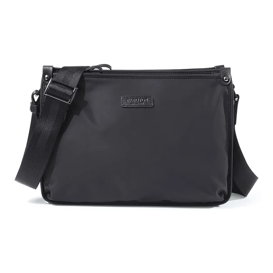 PABOJOE Нейлон Холст Сумка через плечо Большая Мужская Черная