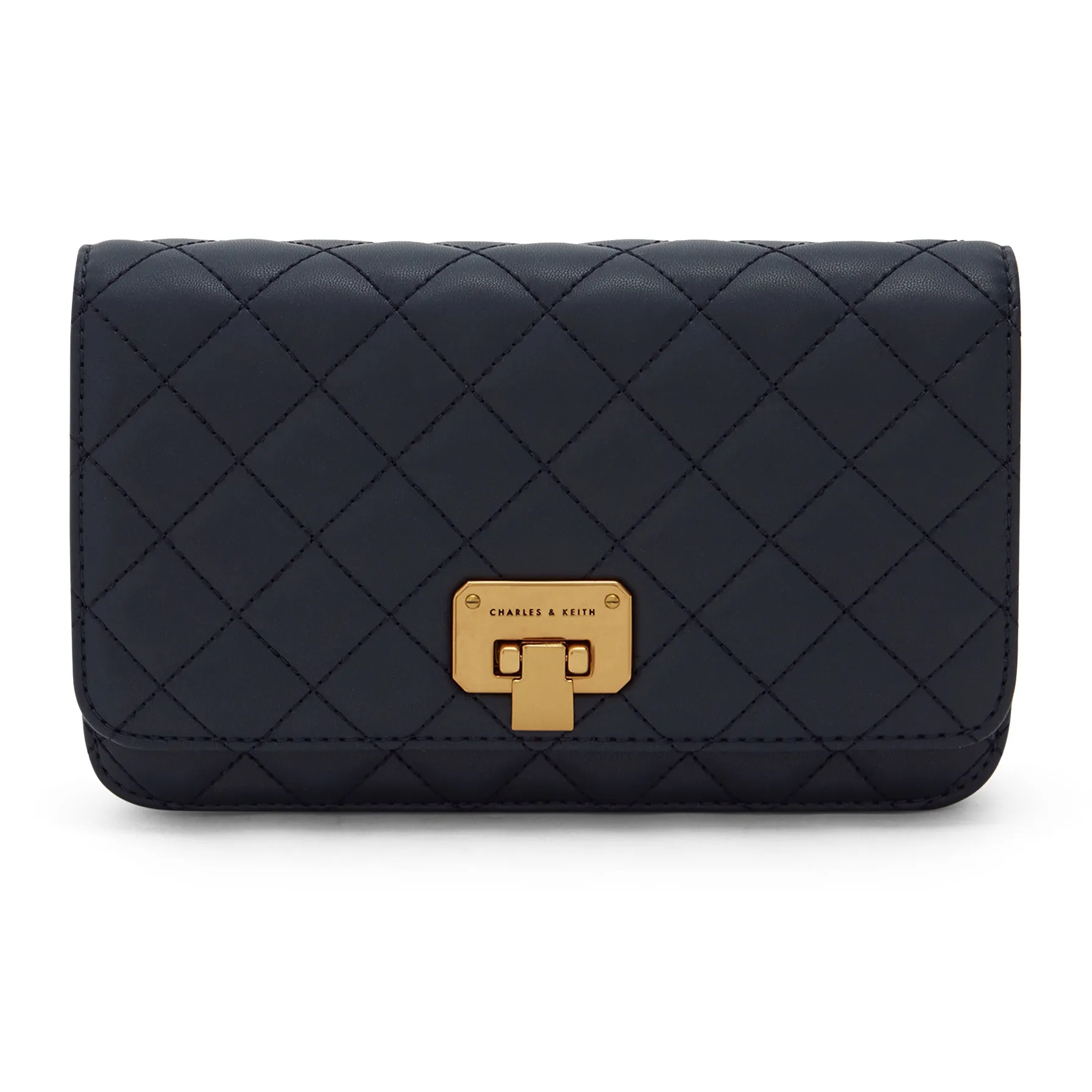 CHARLES KEITH ПУ (полиуретан) Маленькая квадратная сумка через плечо Маленькая женская Темно-синий Павлиний зеленый Розовый Молочно-белый Мятно-зеленый