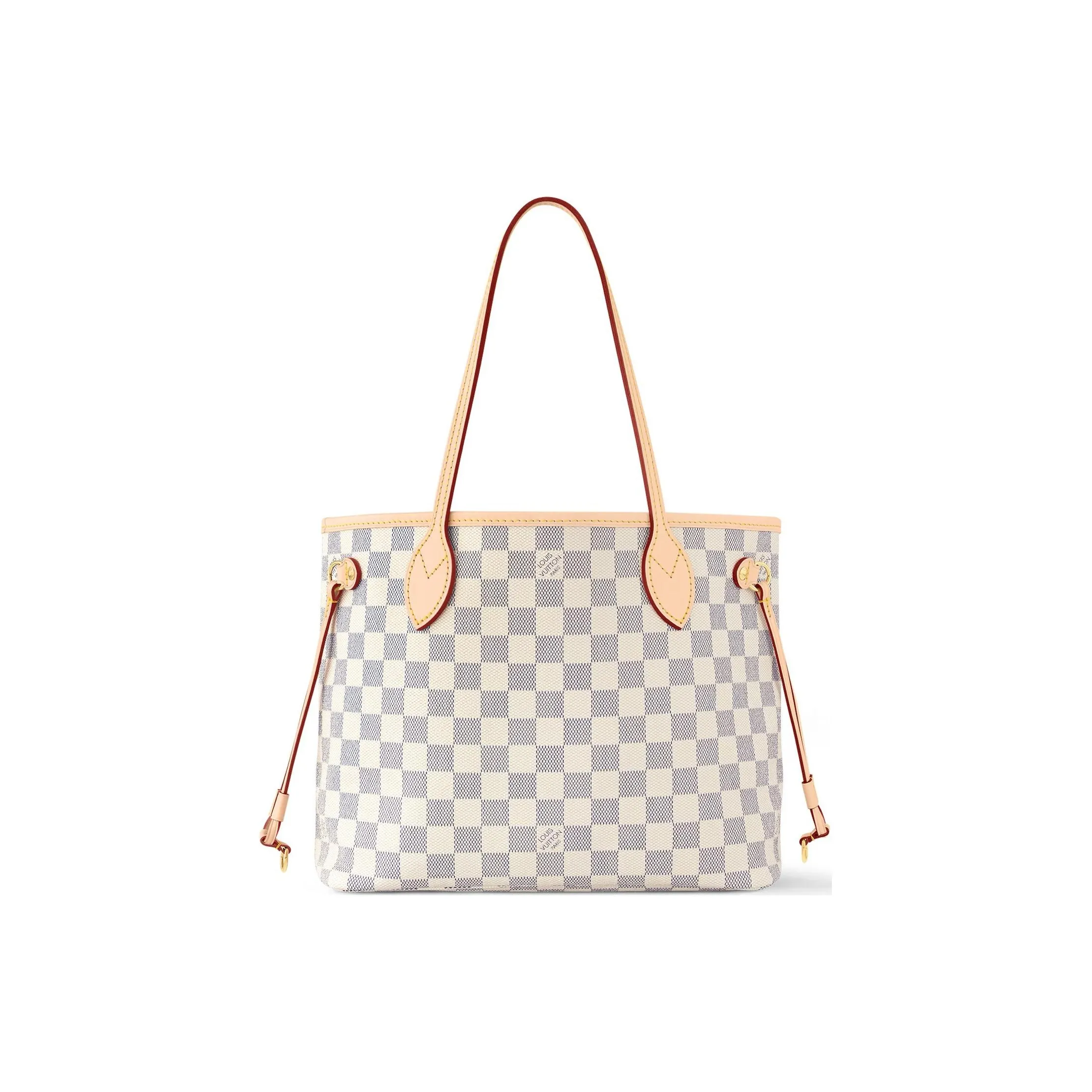 LOUIS VUITTON NEVERFULL Damier Azur Coated Canvas Tote Bag Shopping Bag Handbag Shoulder Bag Women's Pink