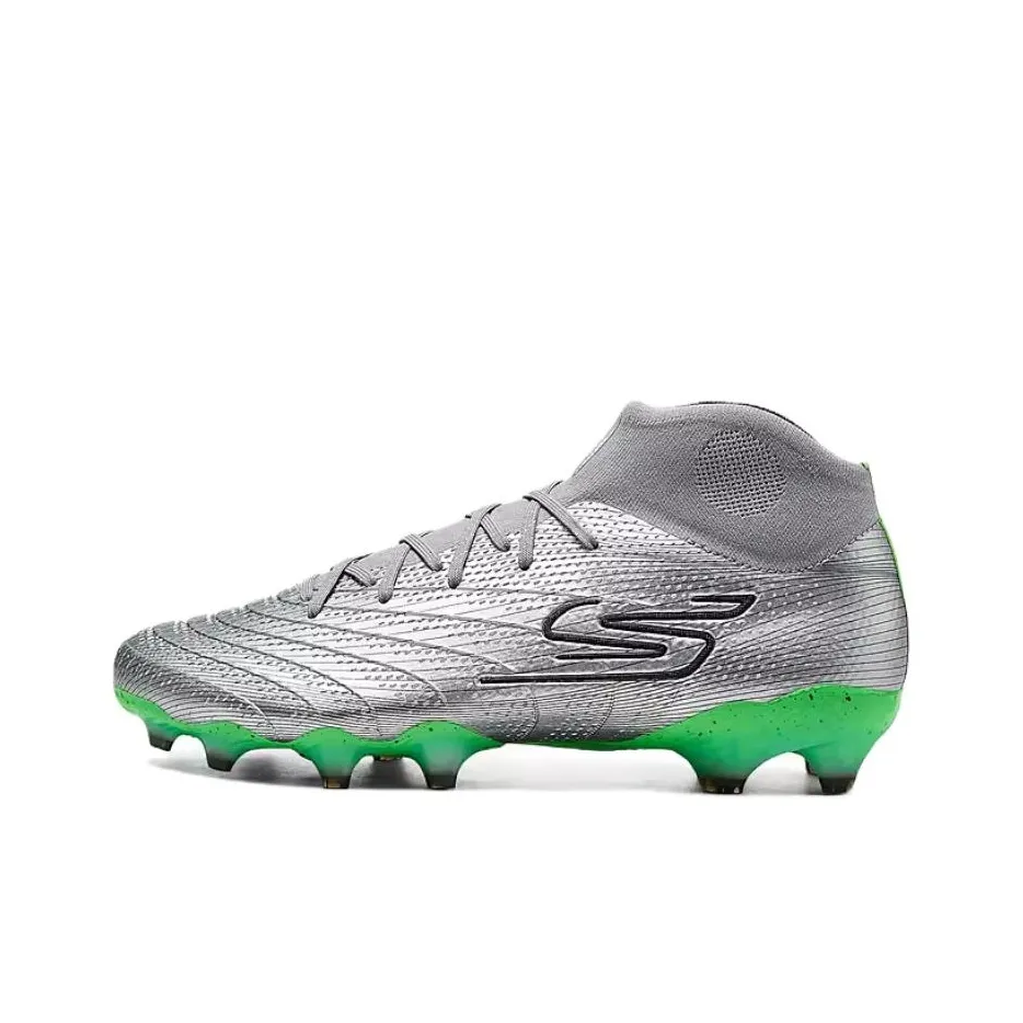 Skechers Artificial Ground Soccer Shoes Men's Silver Green