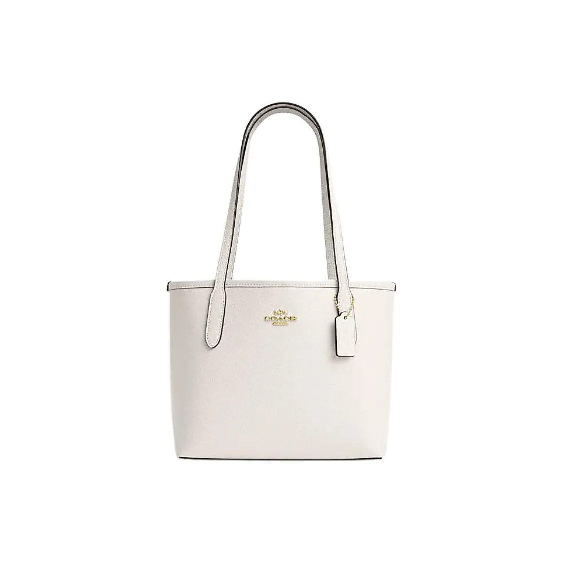 COACH Городская Сумка Tote из коровьей кожи Сумка для покупок Сумка Сумка через плечо Женская Мел Белый