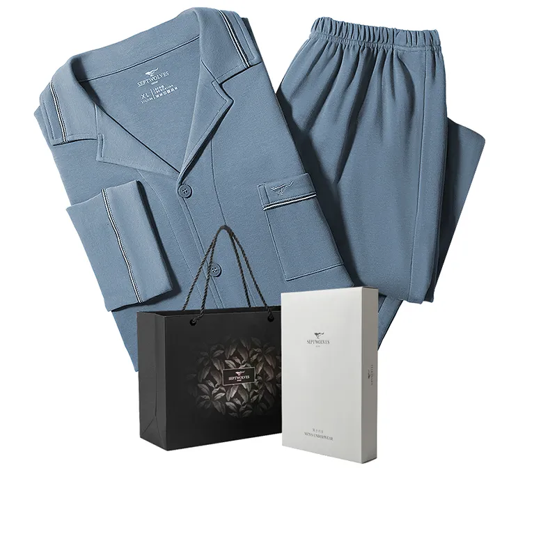 SEPTWOLVES Пижама Подарочная коробка Весенний Осенний Мужской