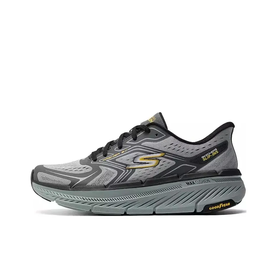 Skechers Max Cushioning Premier 2,0 Амортизация Низкий Топ Повседневная Обувь Мужская Серый