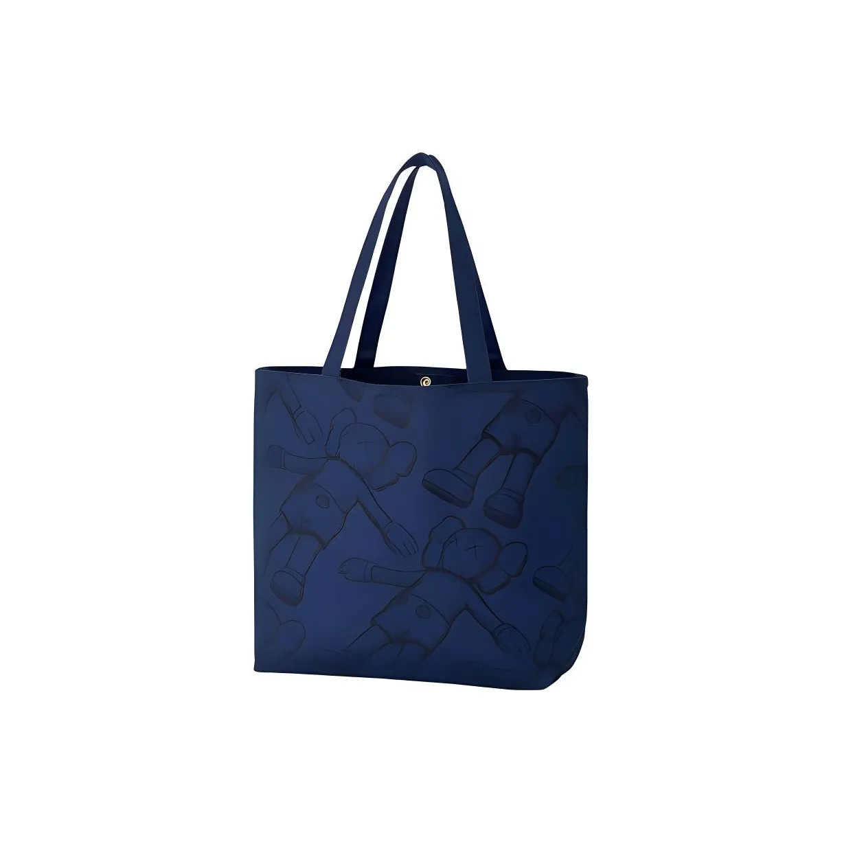 UNIQLO Kaws Collaboration Хлопок Тоут Сумка Сумка для покупок Сумка на плечо Стандартная Унисекс Темно-синий