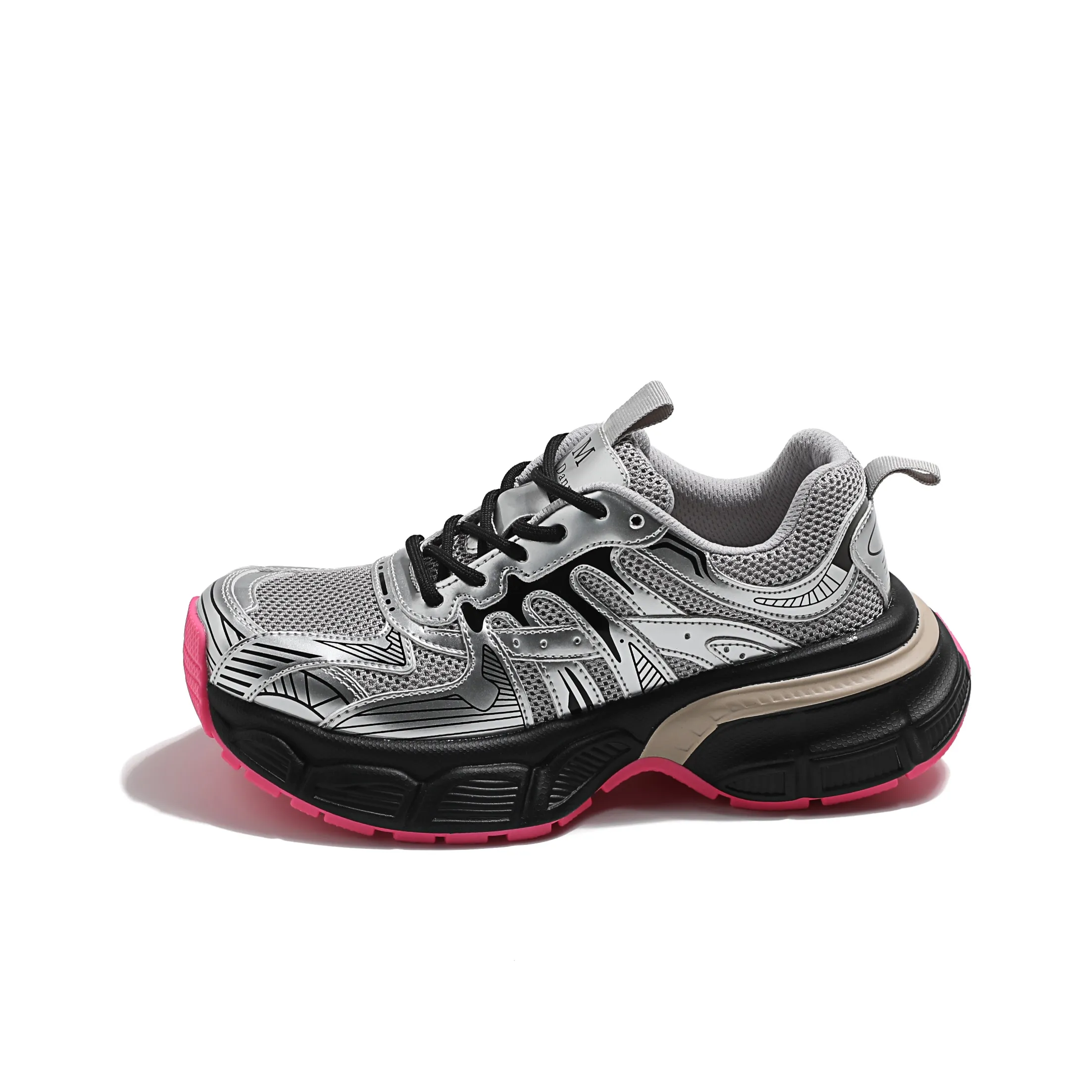 MIS. DANNY Breathable Slip-Resistant Low-Top Chunky Sneakers Women's
