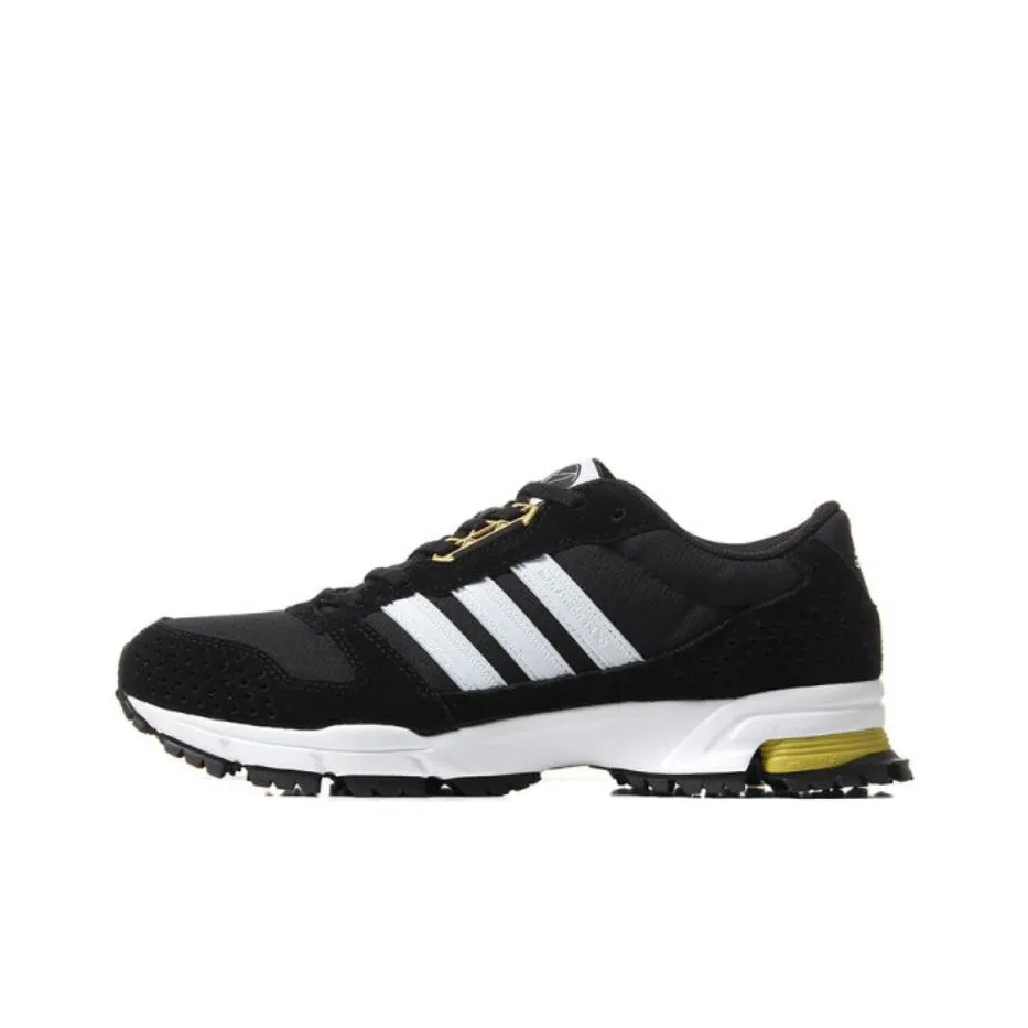 Adidas Marathon 10 Shock Absorbers Slip Resistant, Abrasion Resistant, Breathable Low Top Running Shoes Men's Black