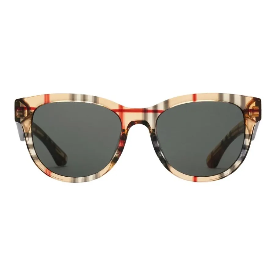 Burberry Acetate Irregular Shape Sunglasses Unisex Multicolor