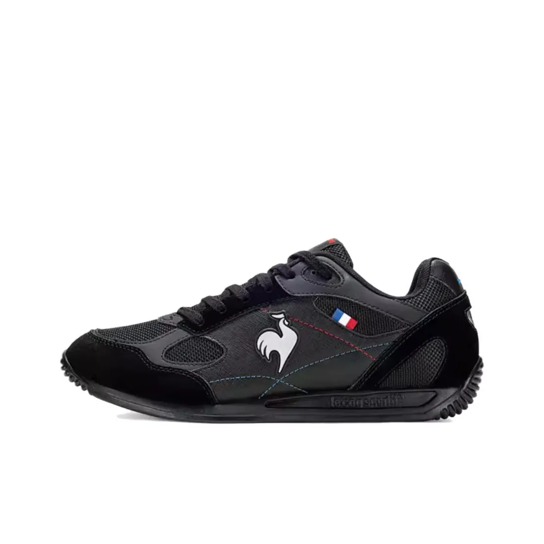 Le Coq Sportif Slip-resistant Abrasion-resistant Low Top Casual Shoes Unisex Black Л Коак Спортив Противоскользящий Устойчивый к истиранию Низкий Топ Повседневная Обувь Унисекс Черный