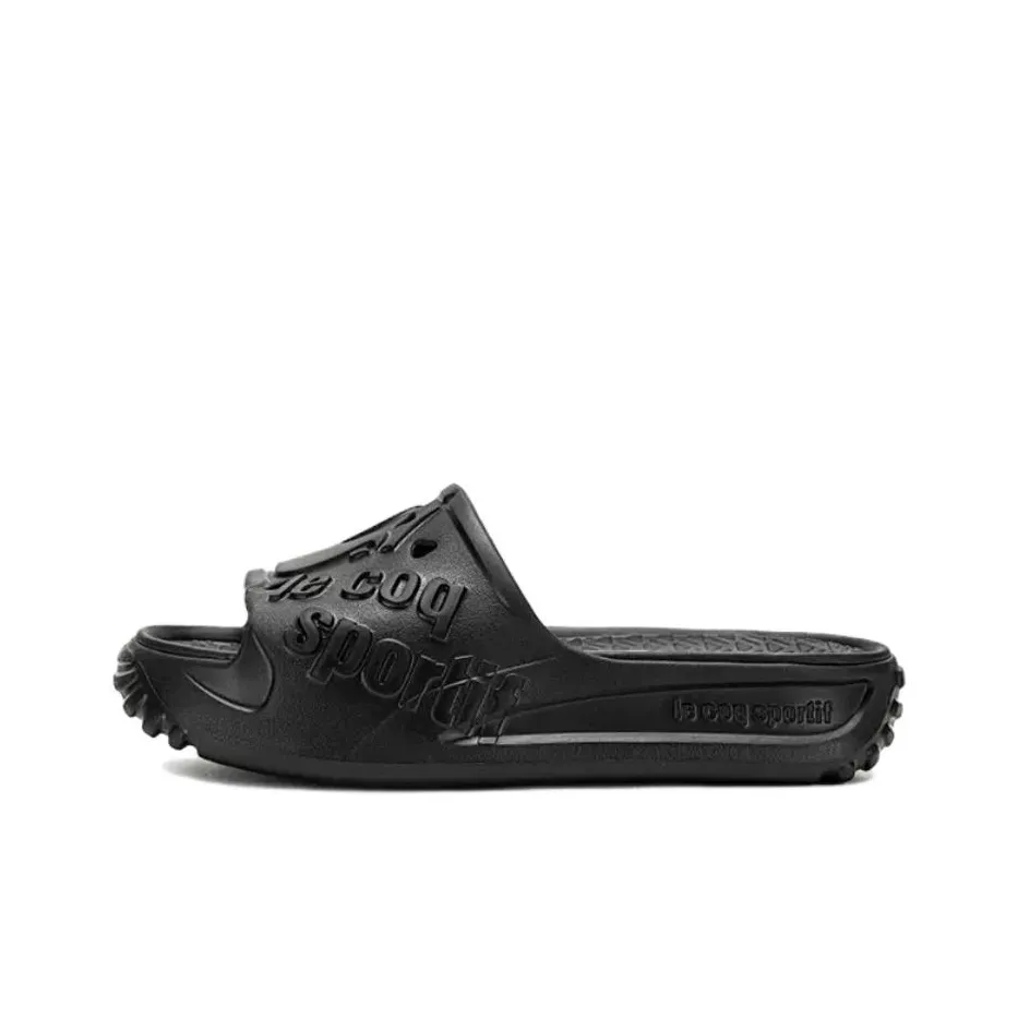 Le Coq Sportif Slip Resistant Slide Slippers Unisex Black