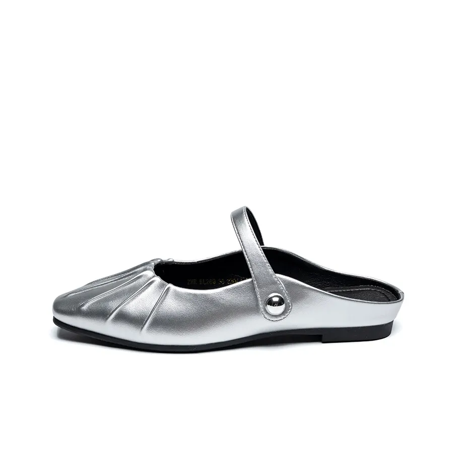 ZHR Vibram Sole Metal Odor Resistant Abrasion Resistant Slip Resistant Wrap toe Slippers Women's