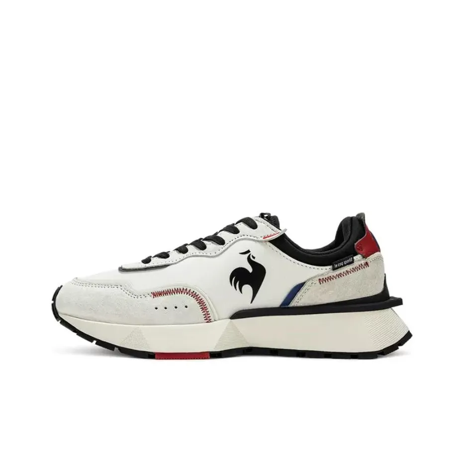 Le Coq Sportif Slip-resistant Low Top Casual Shoes Unisex Ecru Л Коак Спортив Противоскользящие Низкие Топы Повседневная Обувь Унисекс Экрю