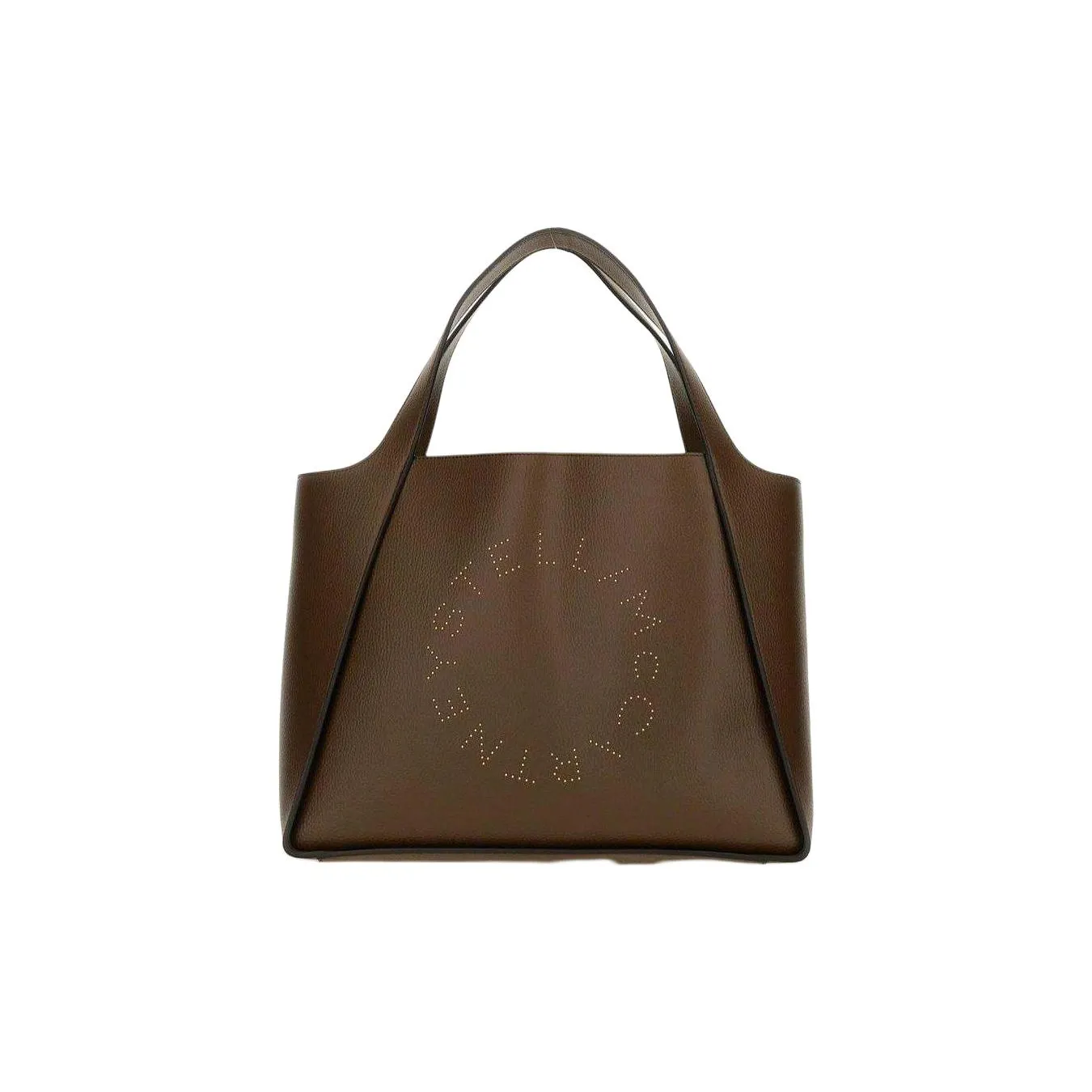 Stella McCartney Logo Studded Open Top Tote Bag