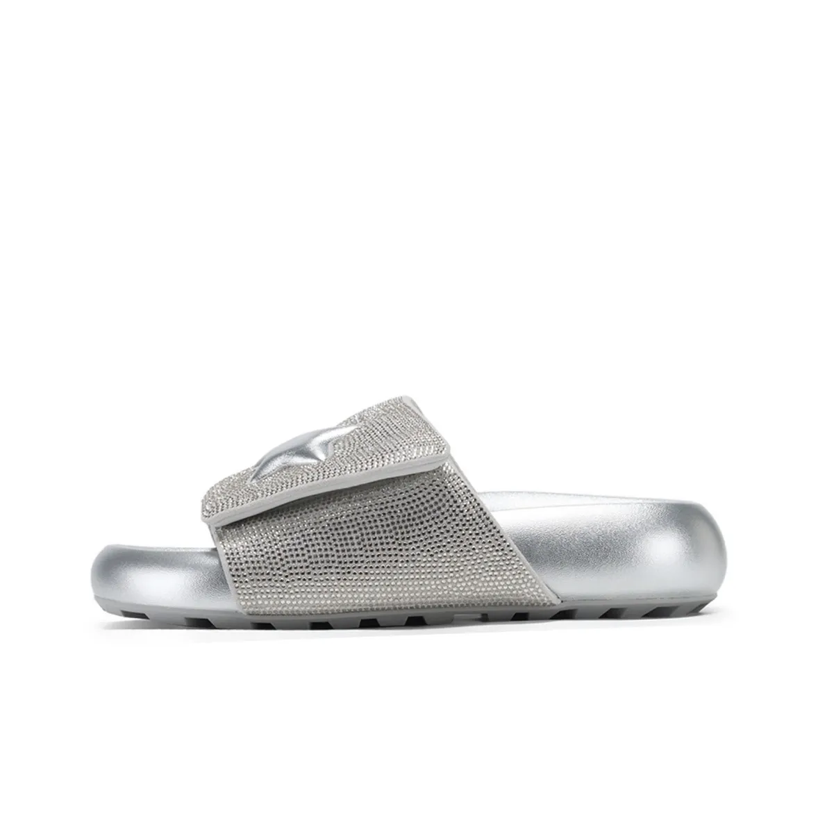 CHERRY&KALIKA Rhinestone Slip Resistant Slide Slippers Women's