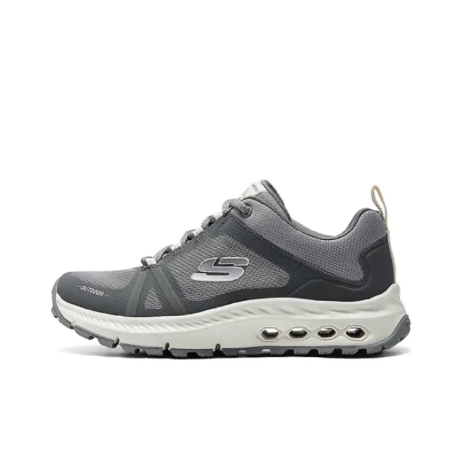 Skechers OUTDOOR Breathable Support Rebound Low Top Casual Running Shoes Women's Gray